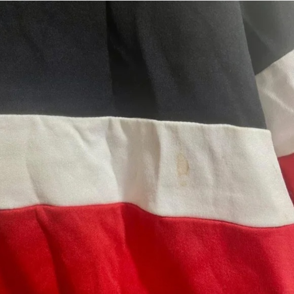 Givenchy Tri-Color Zipped Sweatshirt in Red, White and Black - Picture 6 of 7